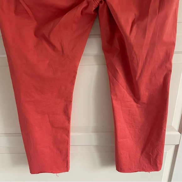 Pilcro x Anthropologie slim straight Orange Cropped utility Pants 20640 - Picture 6 of 12